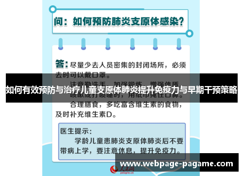 如何有效预防与治疗儿童支原体肺炎提升免疫力与早期干预策略 如何有效预防与治疗儿童支原体肺炎提升免疫力与早期干预策略