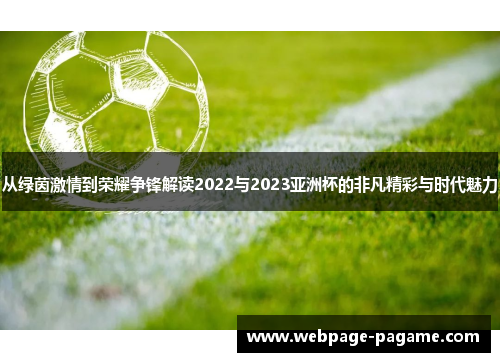 从绿茵激情到荣耀争锋解读2022与2023亚洲杯的非凡精彩与时代魅力 从绿茵激情到荣耀争锋解读2022与2023亚洲杯的非凡精彩与时代魅力
